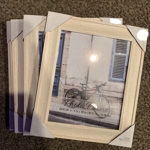 Natural Wood Photo Frame Set